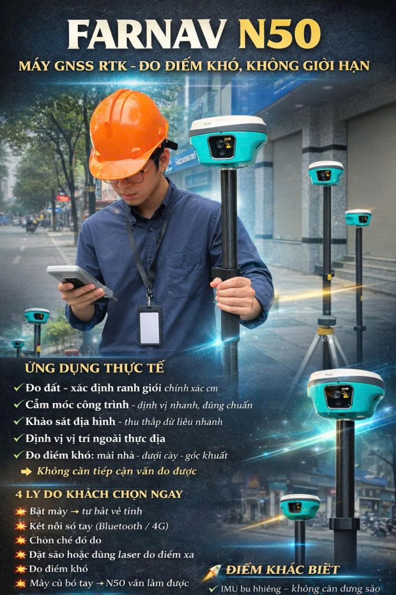 Máy định vị GNSS RTK FARNAV N50